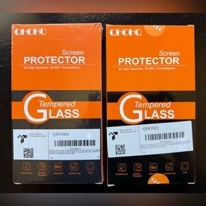 QHOHQ Apple iPhone 15 Pro Max Tempered Glass Screen Protectors